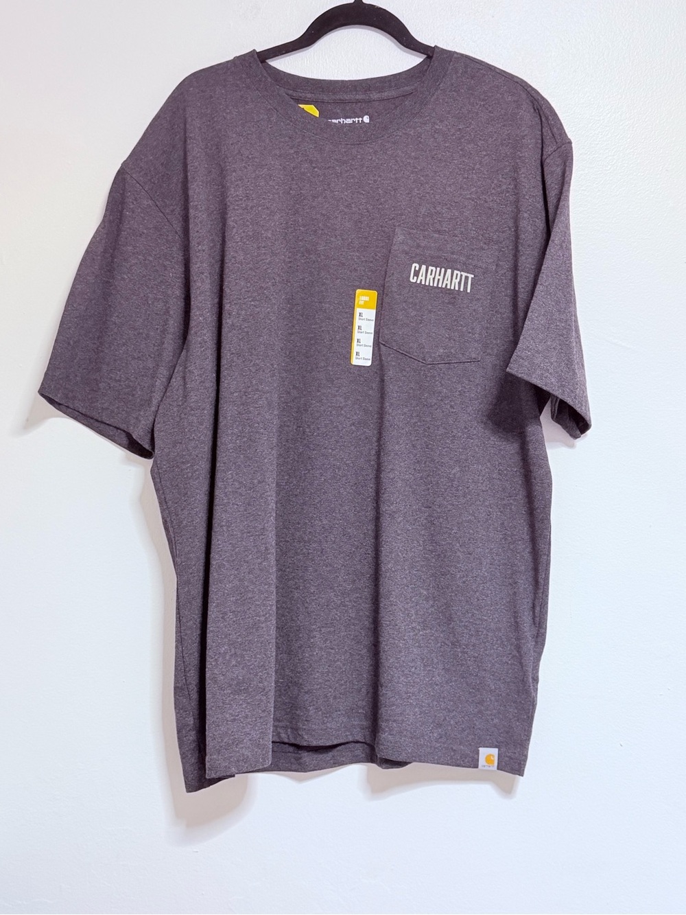 Carhartt Men's Logo Short-Sleeve T-Shirt Gray new with tags xlarge